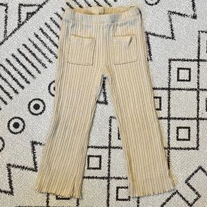 Zara Textured Ribbed Flare Leggings 4-5T